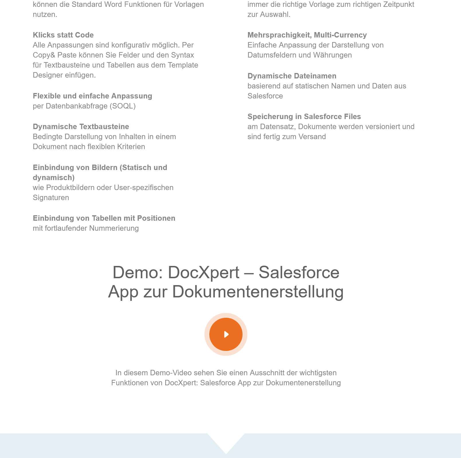 Salesforce App zur Dokumentenerstellung - DocXpert