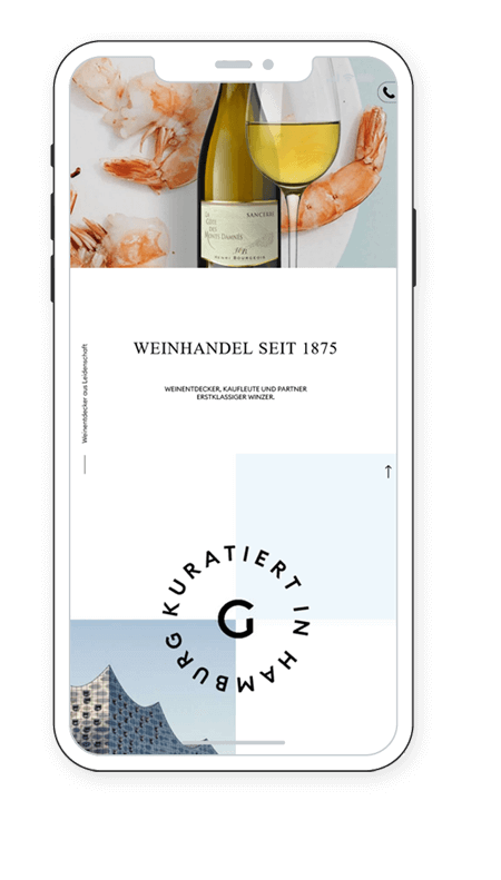 Weinagentur Gevenich - Screendesign / Programmierung / Grafik